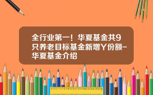 全行业第一！华夏基金共9只养老目标基金新增Y份额-华夏基金介绍