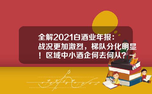 全解2021白酒业年报：战况更加激烈，梯队分化明显！区域中小酒企何去何从？-2004年上市公司年报