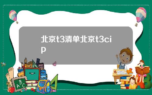 北京t3清单北京t3cip