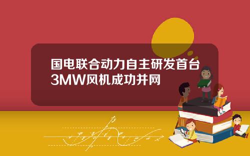 国电联合动力自主研发首台3MW风机成功并网