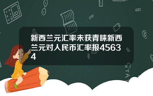 新西兰元汇率未获青睐新西兰元对人民币汇率报45634