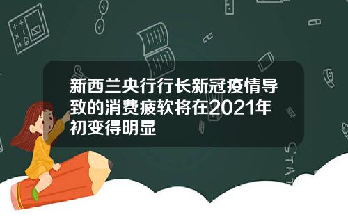 新西兰央行行长新冠疫情导致的消费疲软将在2021年初变得明显