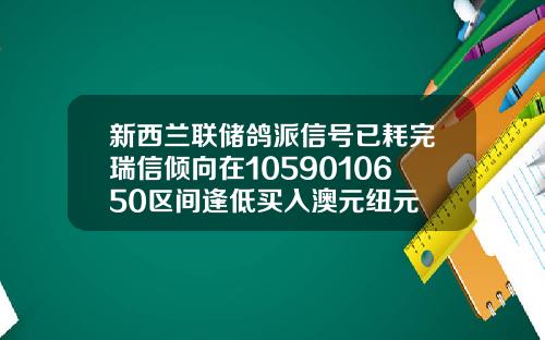 新西兰联储鸽派信号已耗完瑞信倾向在1059010650区间逢低买入澳元纽元