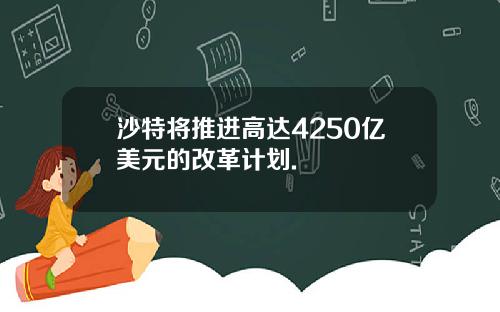 沙特将推进高达4250亿美元的改革计划.