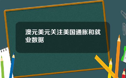 澳元美元关注美国通胀和就业数据