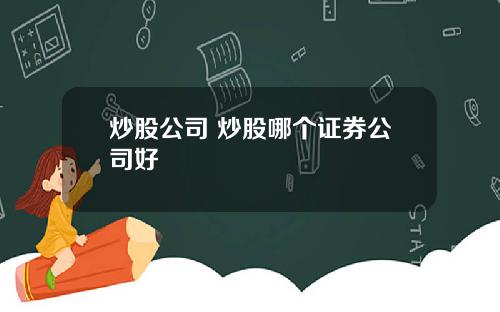 炒股公司 炒股哪个证券公司好