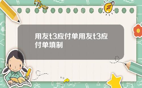用友t3应付单用友t3应付单填制