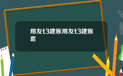 用友t3建账用友t3建账套