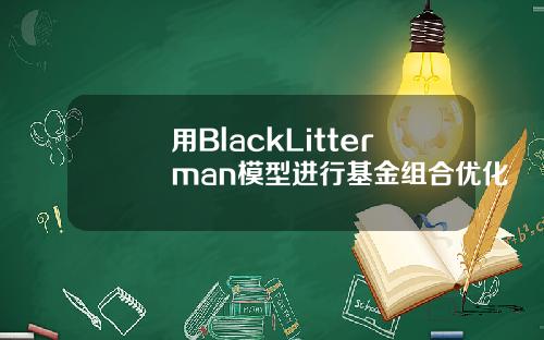 用BlackLitterman模型进行基金组合优化