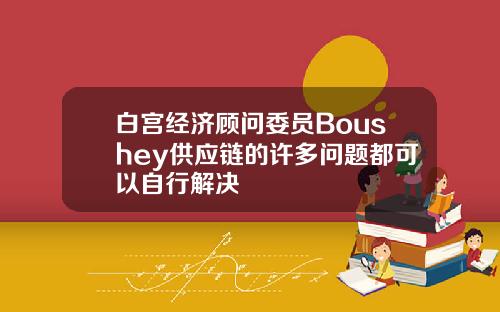 白宫经济顾问委员Boushey供应链的许多问题都可以自行解决