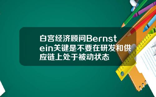 白宫经济顾问Bernstein关键是不要在研发和供应链上处于被动状态