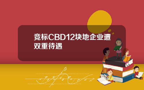 竞标CBD12块地企业遭双重待遇