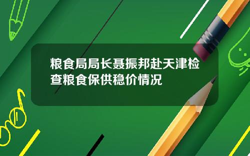 粮食局局长聂振邦赴天津检查粮食保供稳价情况