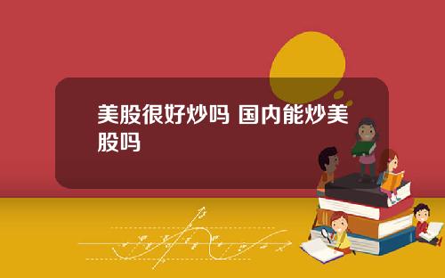 美股很好炒吗 国内能炒美股吗