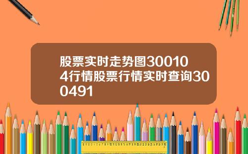 股票实时走势图300104行情股票行情实时查询300491