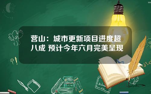 营山：城市更新项目进度超八成 预计今年六月完美呈现