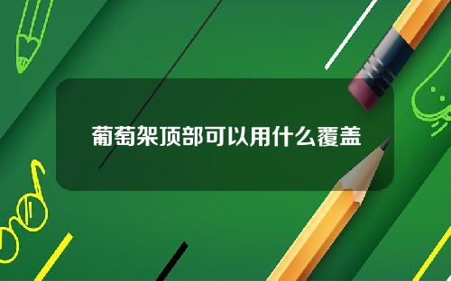 葡萄架顶部可以用什么覆盖
