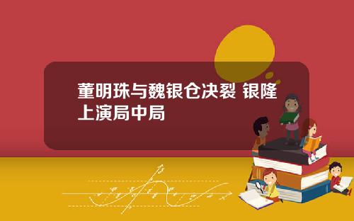 董明珠与魏银仓决裂 银隆上演局中局