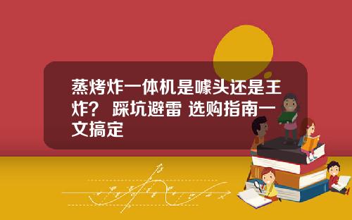 蒸烤炸一体机是噱头还是王炸？ 踩坑避雷+选购指南一文搞定