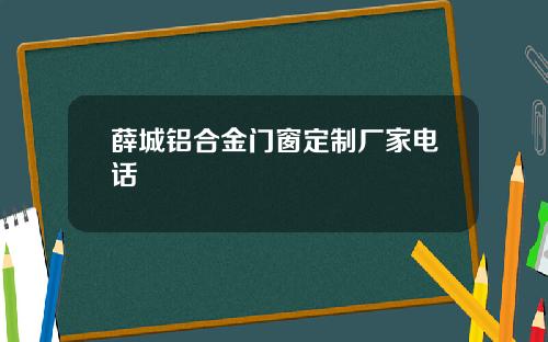 薛城铝合金门窗定制厂家电话