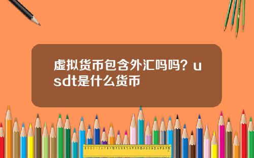 虚拟货币包含外汇吗吗？usdt是什么货币