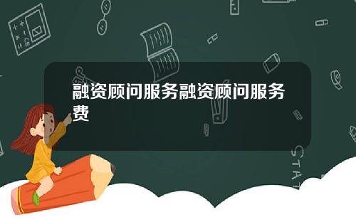 融资顾问服务融资顾问服务费