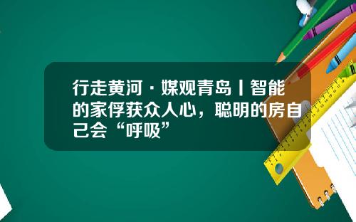 行走黄河·媒观青岛丨智能的家俘获众人心，聪明的房自己会“呼吸”