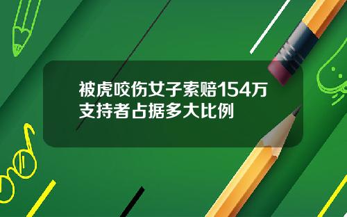 被虎咬伤女子索赔154万支持者占据多大比例