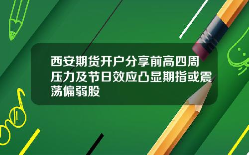 西安期货开户分享前高四周压力及节日效应凸显期指或震荡偏弱股