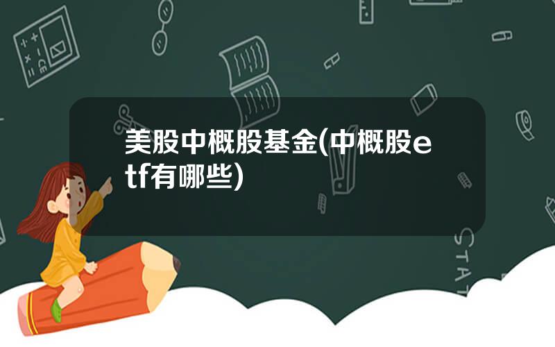 美股中概股基金(中概股etf有哪些)