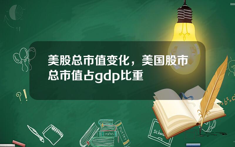 美股总市值变化，美国股市总市值占gdp比重