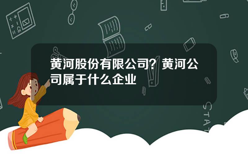 黄河股份有限公司？黄河公司属于什么企业